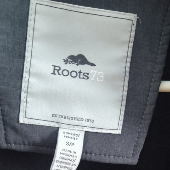 Roots 73 x Lazure - Women's Charcoal Gray Long Jacket - Picture 2 of 9